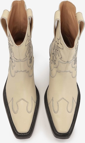 Bottes de cowboy Kazar Studio en blanc : devant