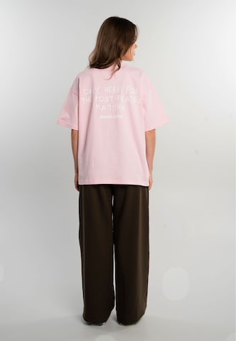 Another Cotton Lab T-Shirt 'Post Pilates' in Pink