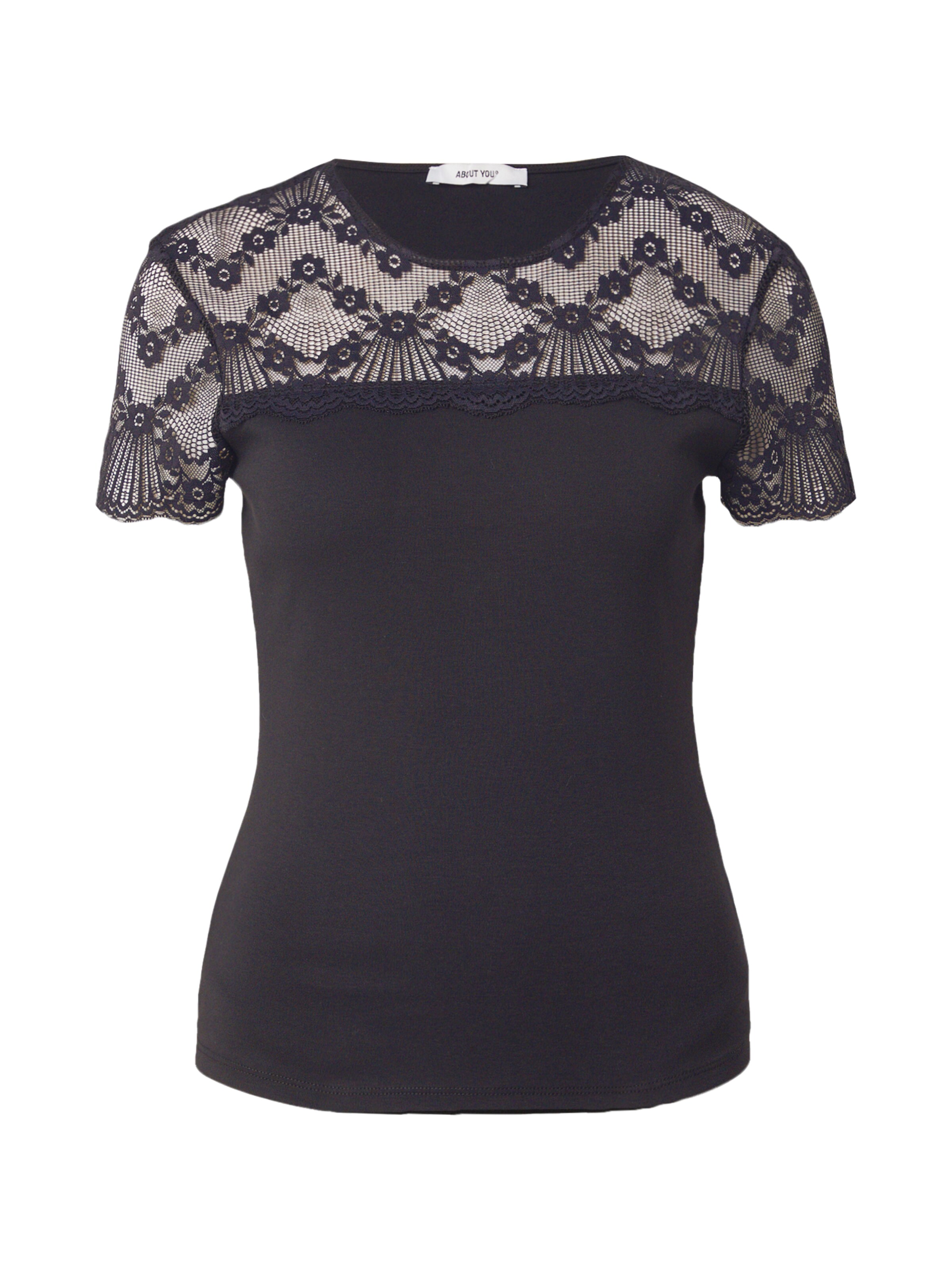 ABOUT YOU Tričko 'Auguste' – černá: přední strana