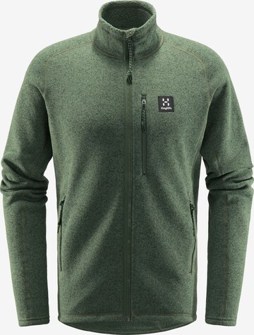 Haglöfs Athletic Fleece Jacket 'Risberg' in Green: front