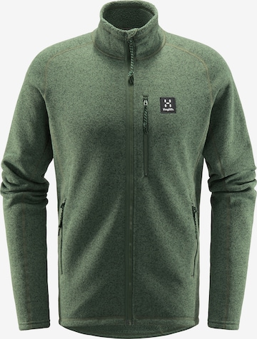 Haglöfs Athletic Fleece Jacket 'Risberg' in Green: front