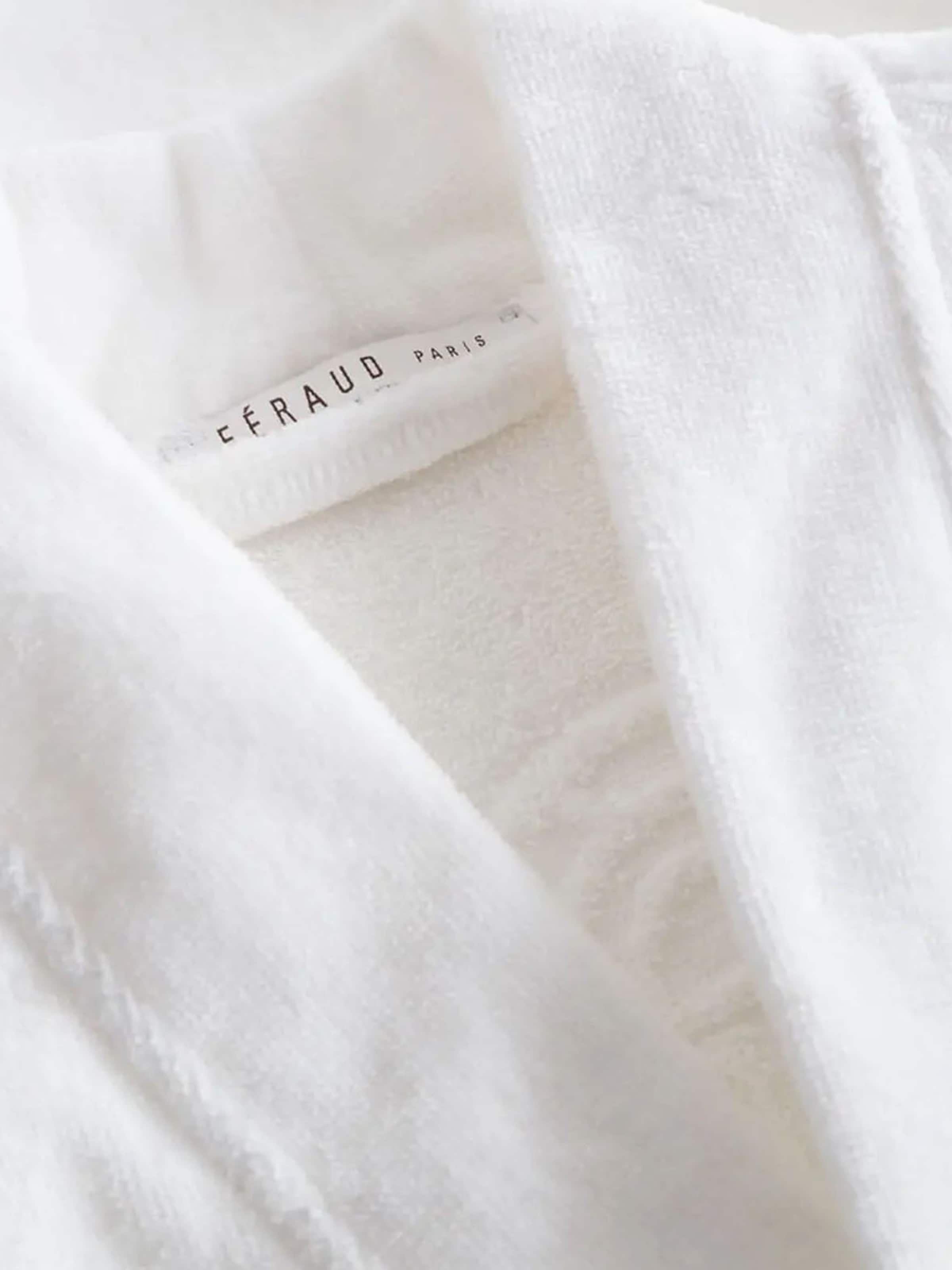 FÉRAUD PARIS Short Bathrobe ' Basic ' in White