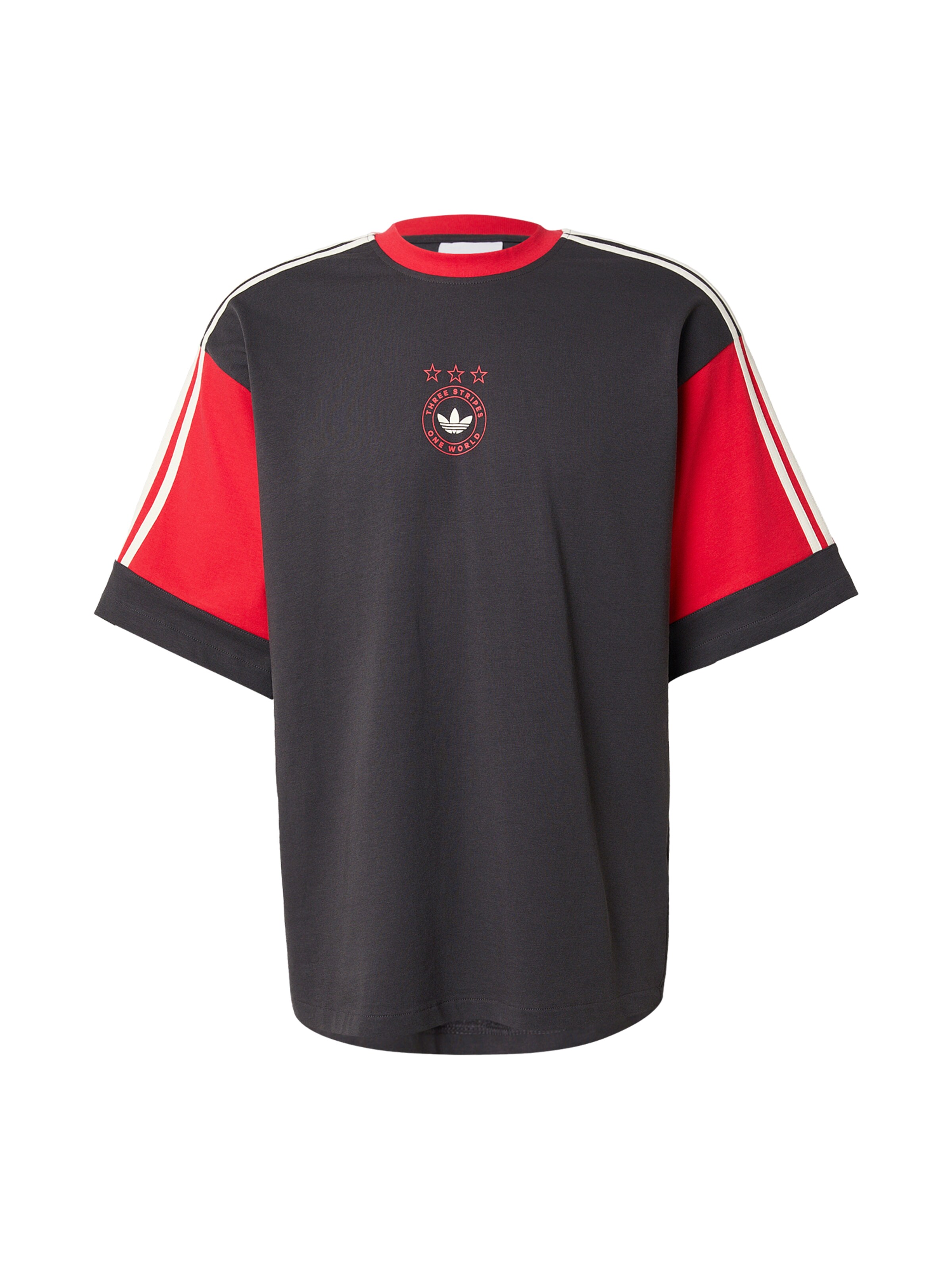 ADIDAS ORIGINALS T-shirt i röd / svart / vit, Produktvy