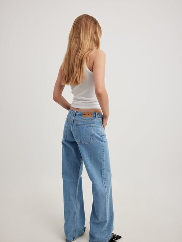 NA-KD Wide Leg Jeans in Blau