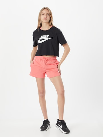 Nike Sportswear - Regular Calças 'Club Fleece' em laranja