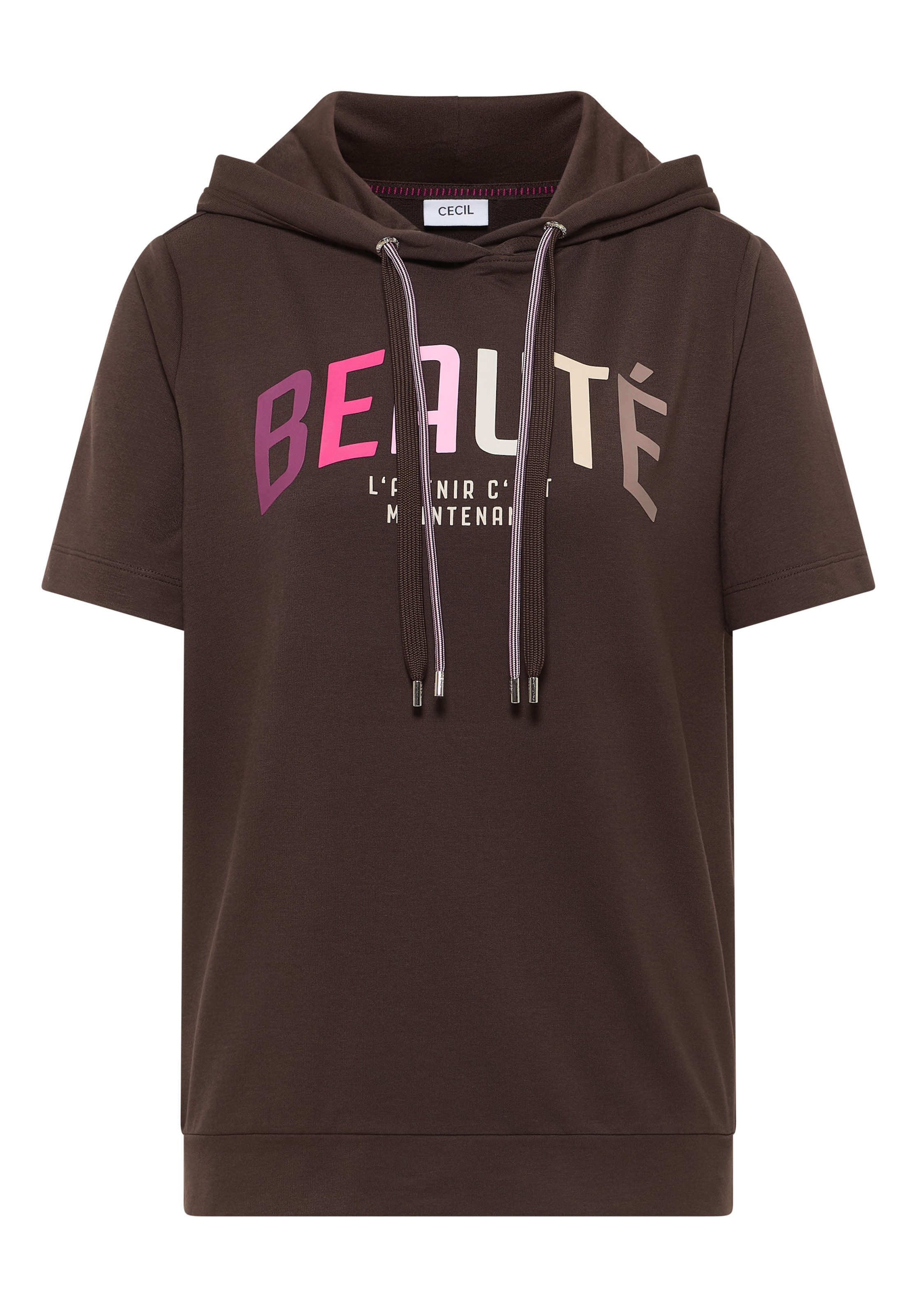CECIL Sweatshirt in Brown: front