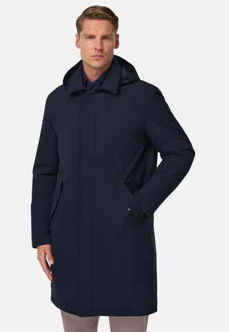 Manteau mi-saison Boggi Milano en bleu : devant