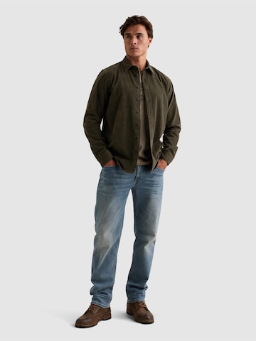 Coupe regular Chemise 'Corduroy shirt with chest embroidery' PME Legend en vert