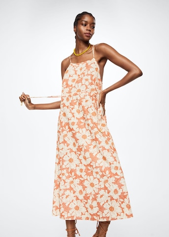 MANGO Summer Dress 'Max' in Orange: front