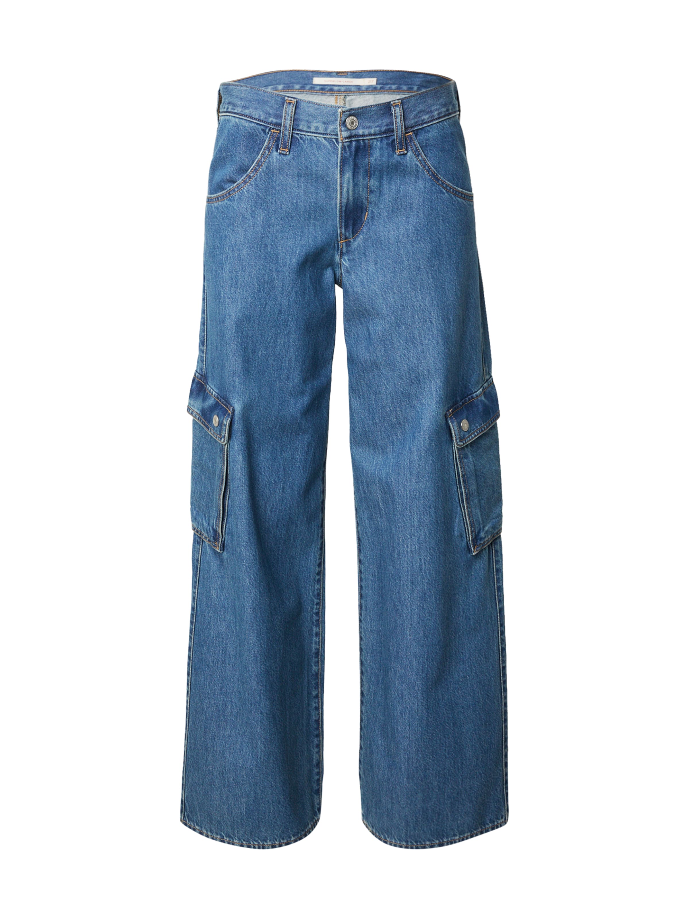 LEVI'S ® Wide leg Τζιν cargo 'Superlow Loose Cargo Jeans' σε μπλε: μπροστά