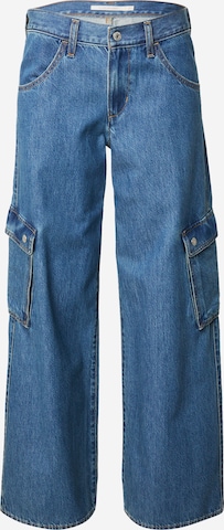 LEVI'S ®Wide Leg/ Široke nogavice Cargo traperice 'Superlow Loose Cargo Jeans' - plava boja: prednji dio