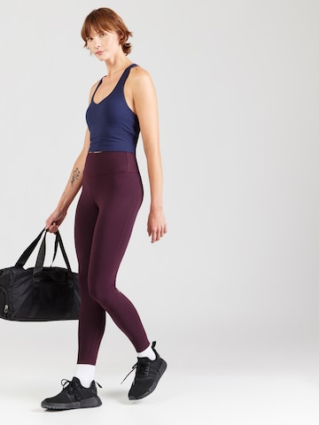 Fabletics Skinny Urheiluhousut 'DEFINE' värissä punainen