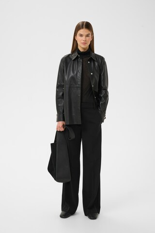 InWear Wide Leg Hose 'HaislyIW' in Schwarz