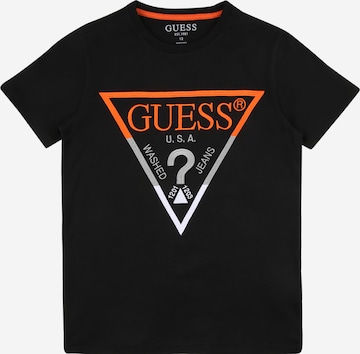 T-Shirt GUESS en noir : devant