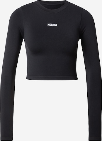 T-shirt fonctionnel 'Seamless POWER 892' NEBBIA en noir : devant