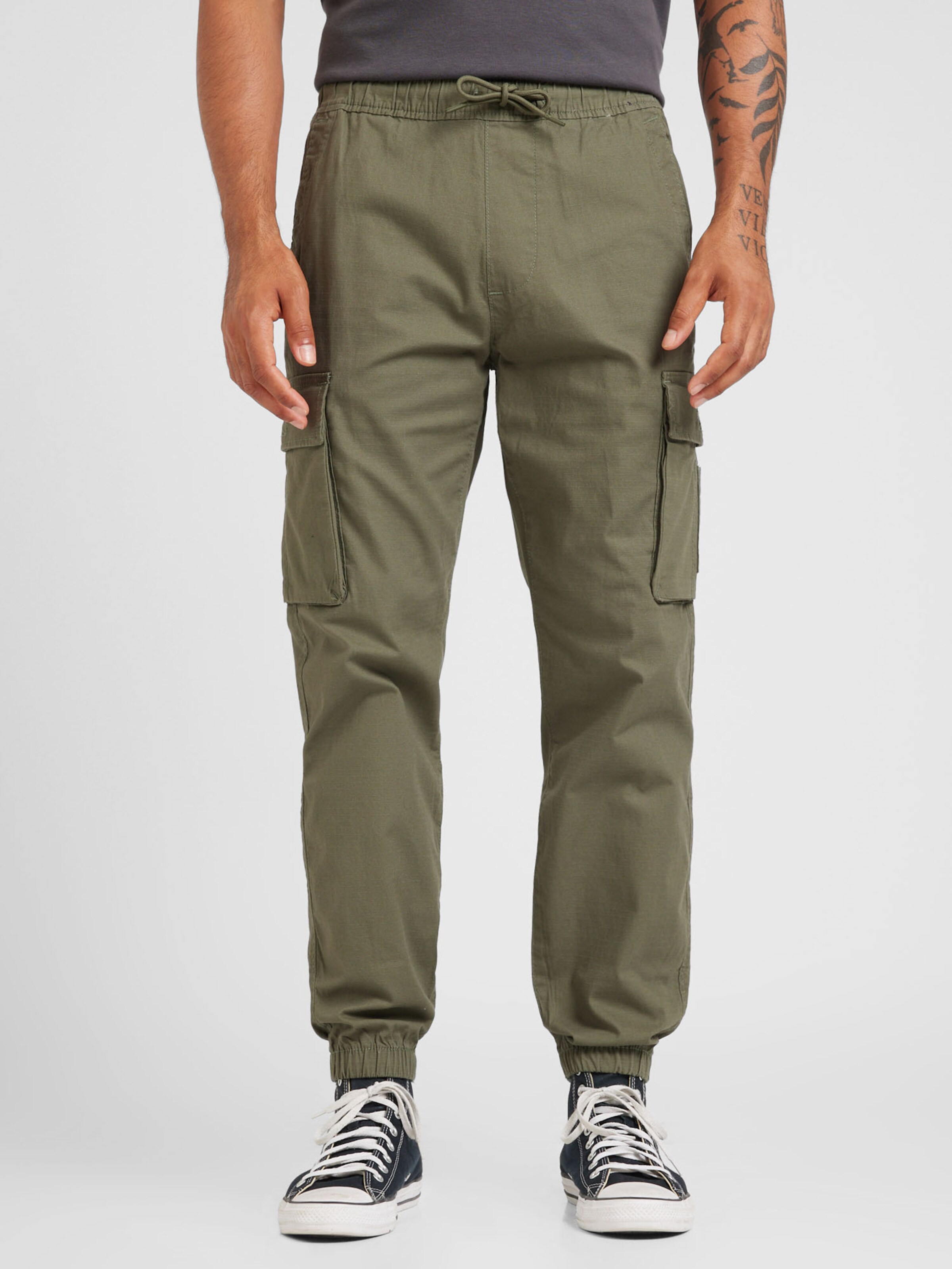 HOLLISTER Tapered Pantalon cargo en Oliva ABOUT YOU