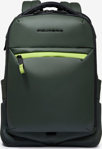 Piquadro Rucksack in Grün: Vorderseite