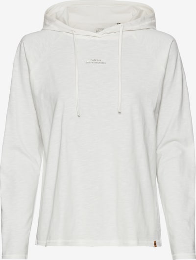 CAMEL ACTIVE Hoodie aus reiner Baumwolle in offwhite, Produktansicht