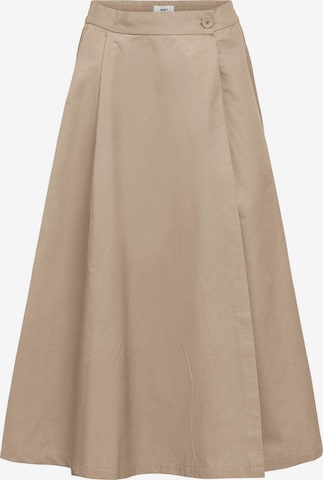 Fustă de la OBJECT pe bej: față