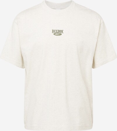 Reebok T-shirt fonctionnel en olive / blanc chiné, Vue avec produit