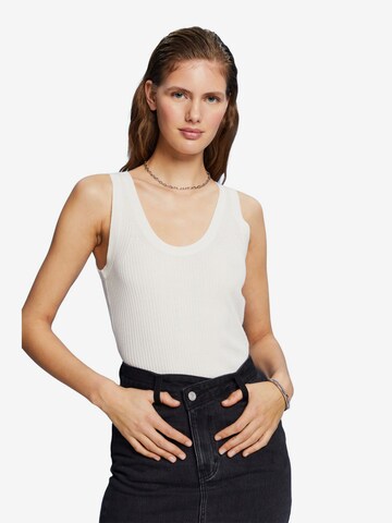 ESPRIT Knitted Top in White: front