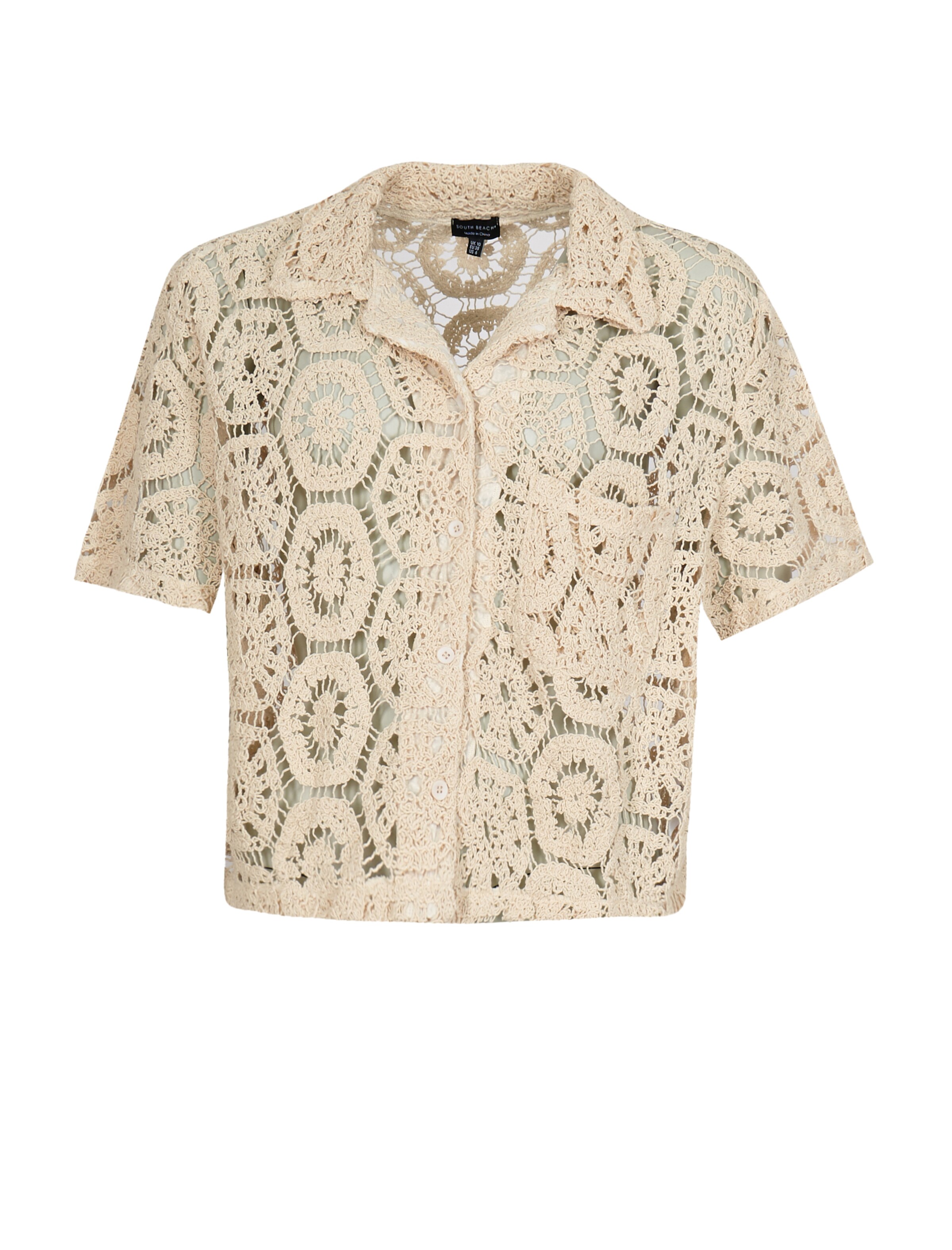 Maglietta di South Beach in beige: frontale