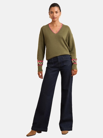 love & roses Kampsun liiv / khaki / roosa / must, Tootevaade