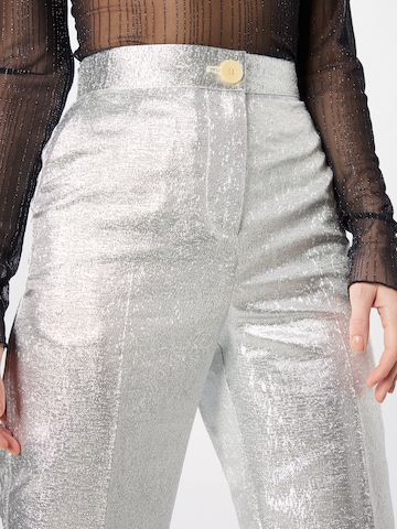 Regular Pantalon à plis Stella Nova en argent