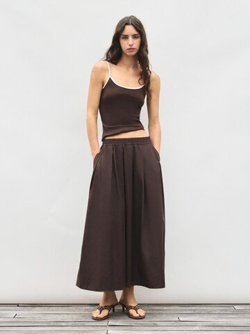 Pull&Bear Skirt in Brown