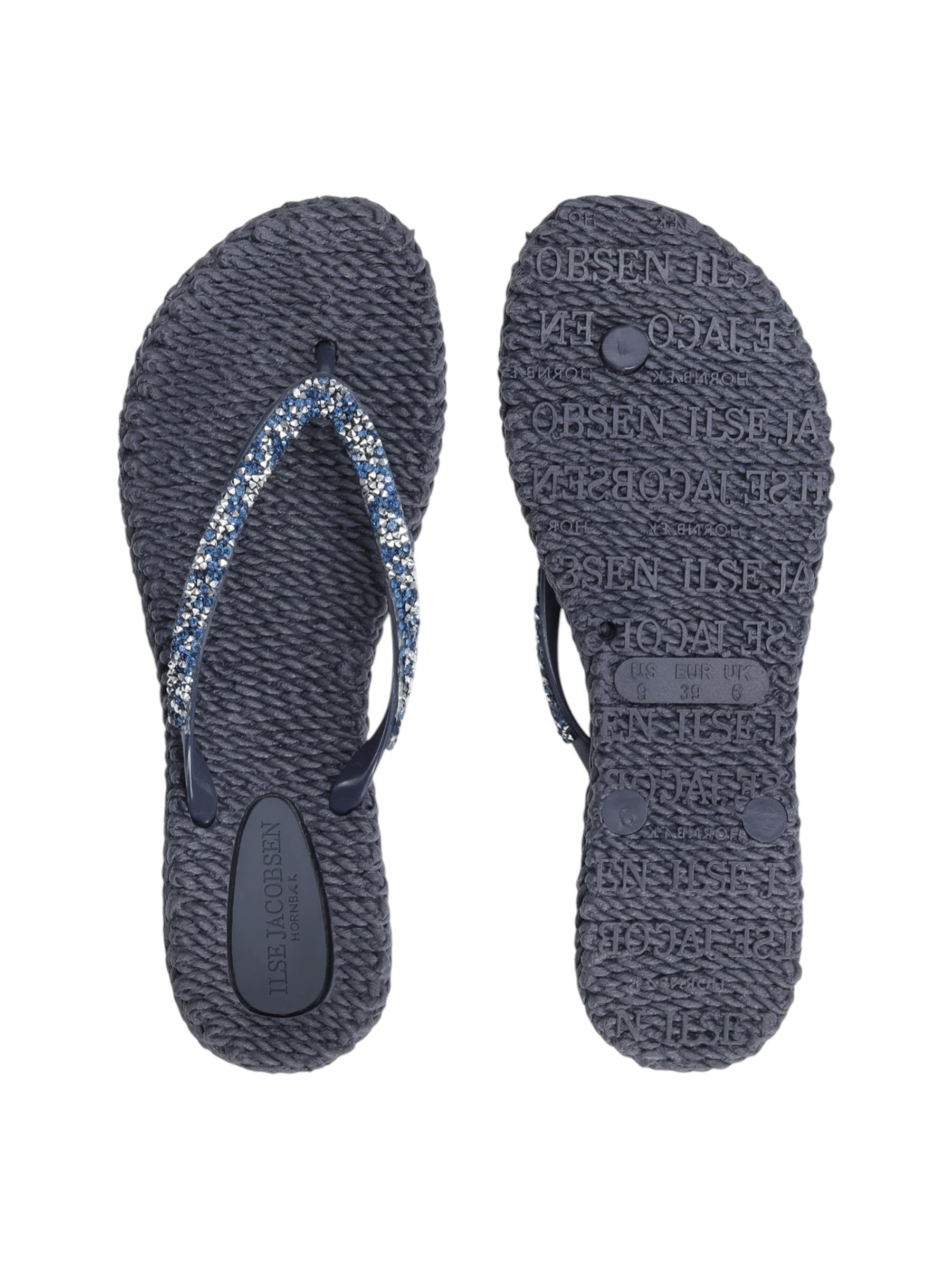 ILSE JACOBSEN Teenslipper 'Cheerful 03G' in Blauw