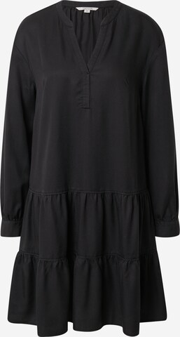 Robe-chemise COMMA en noir : devant