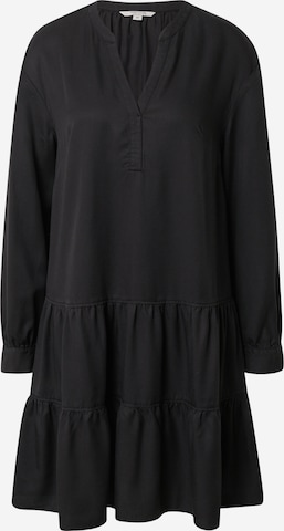 Robe-chemise COMMA en noir : devant