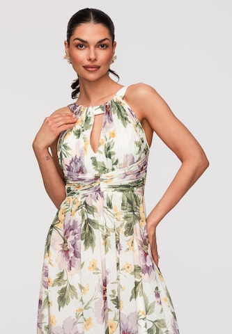 Robe de soirée 'LA-OM-DLR346' Ombre en blanc