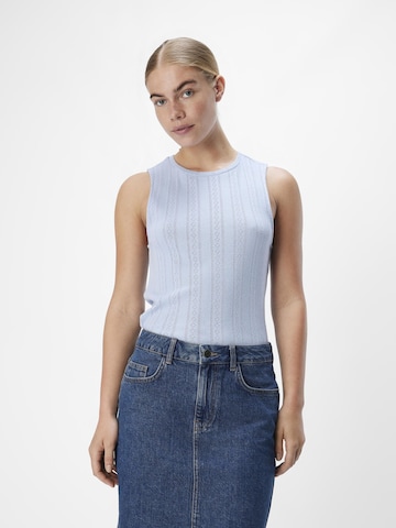 Tops en tricot 'OBJamalie' OBJECT en bleu : devant