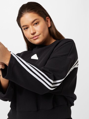 ADIDAS SPORTSWEAR Sportief sweatshirt 'Future Icons 3-Stripes ' in Zwart