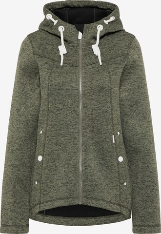 ICEBOUND Fleece jas in Groen: voorkant