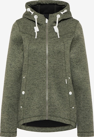 Giacca di pile di ICEBOUND in verde: frontale