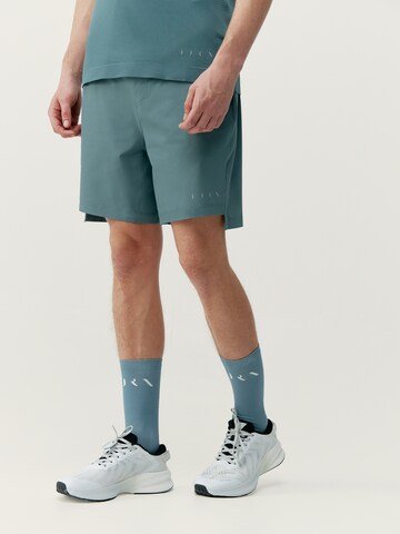 Born Living Yoga Regular Sports trousers ' Natron ' in Green: front