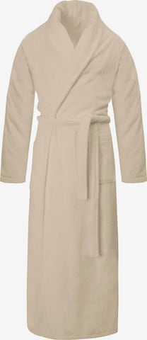 Peignoir long normani en beige : devant