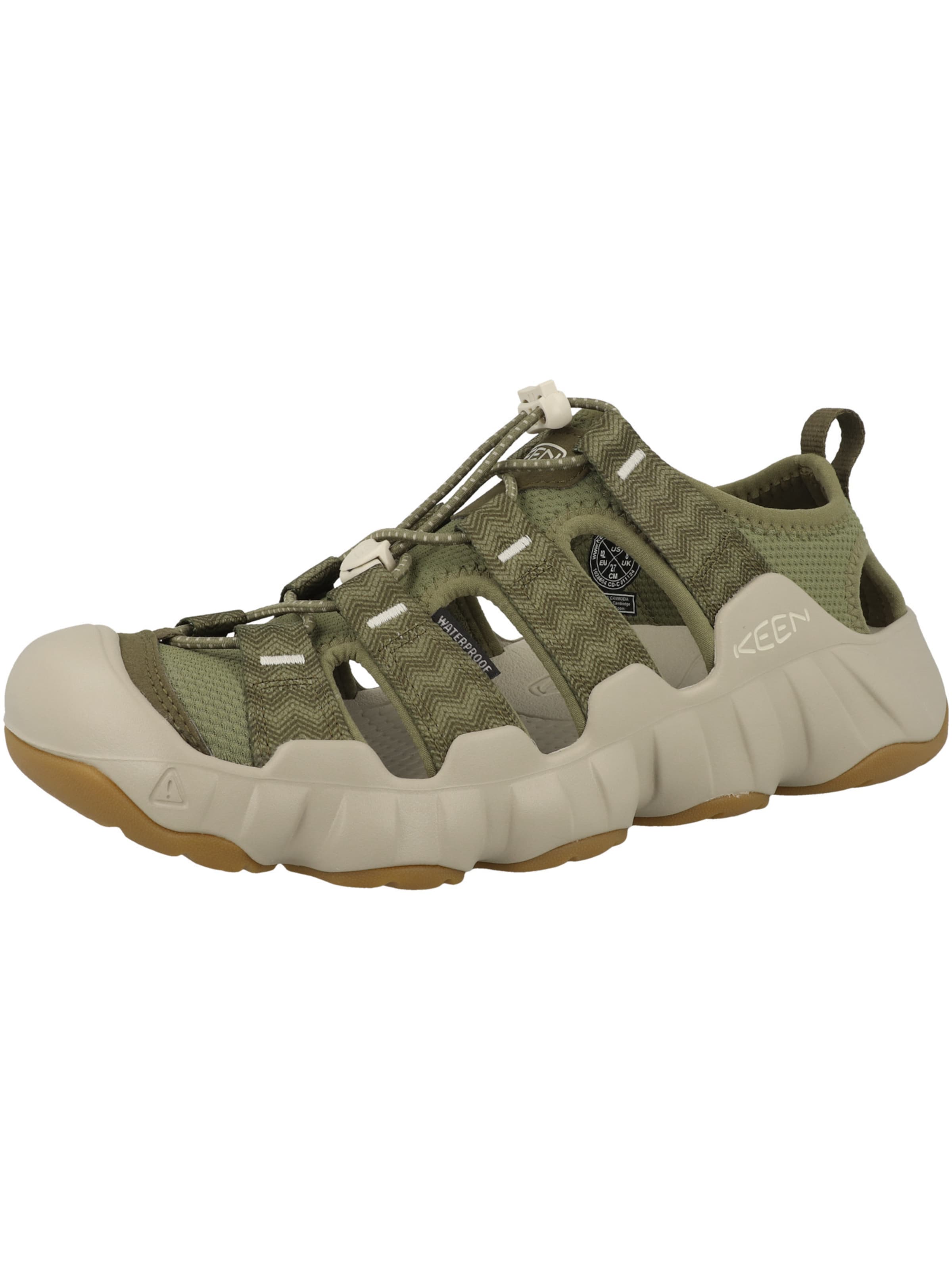 KEEN Sandalen 'Hyperport H2' in Groen: voorkant