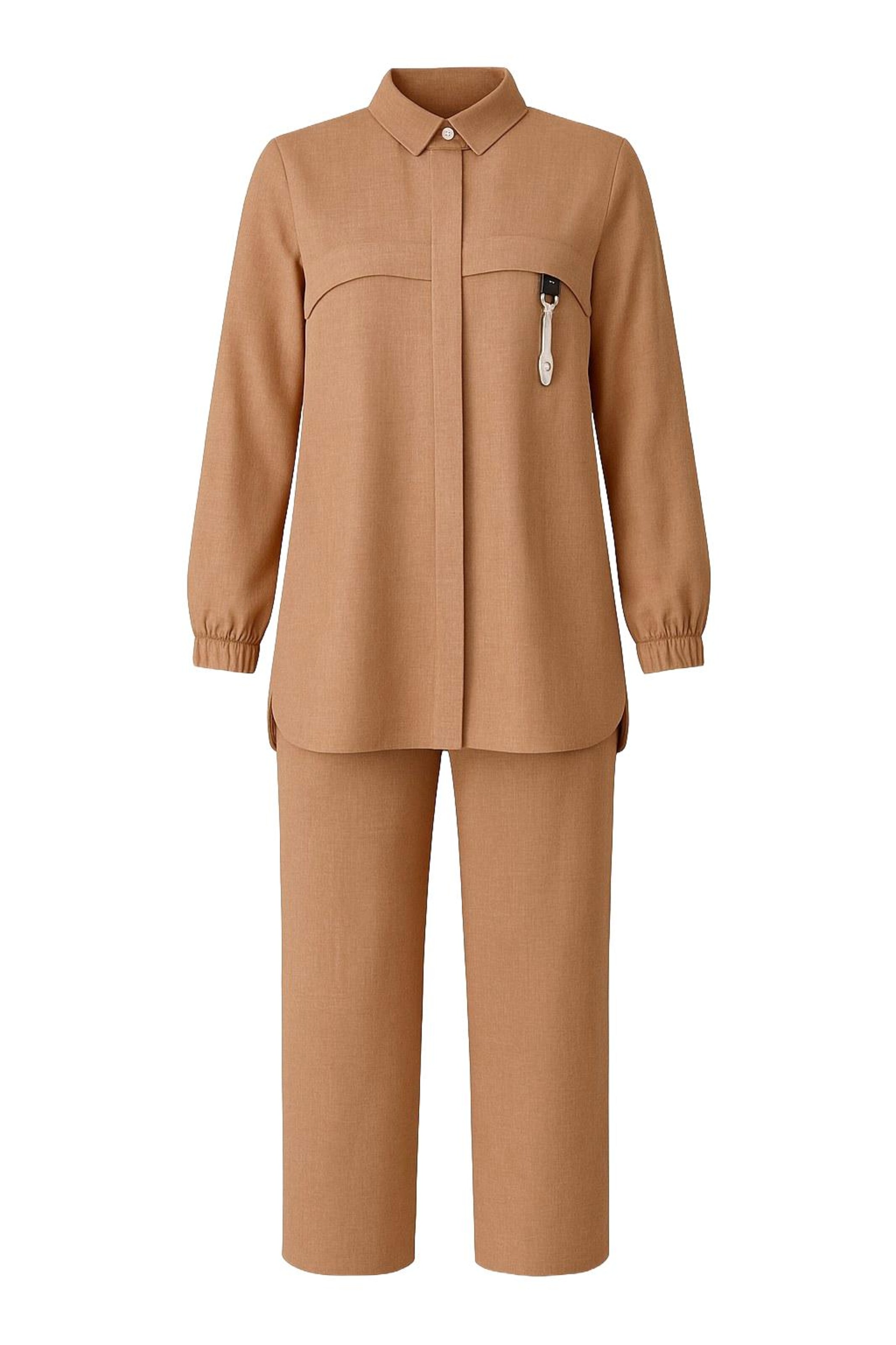 MODAMIHRAM Broekpak in Bruin: voorkant