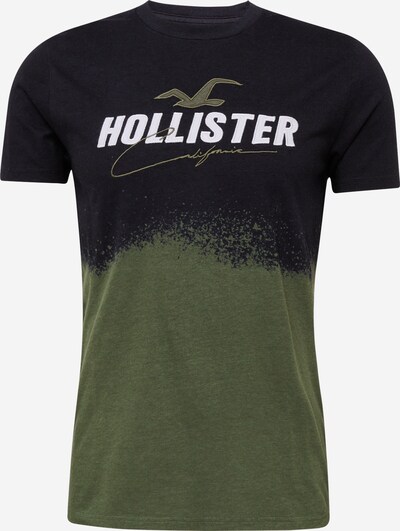 HOLLISTER T-Shirt 'WEBEX' in dunkelblau / khaki / weiß, Produktansicht