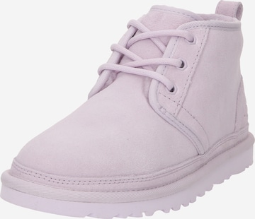 UGG Lace-Up Ankle Boots 'NEUMEL' in Purple: front