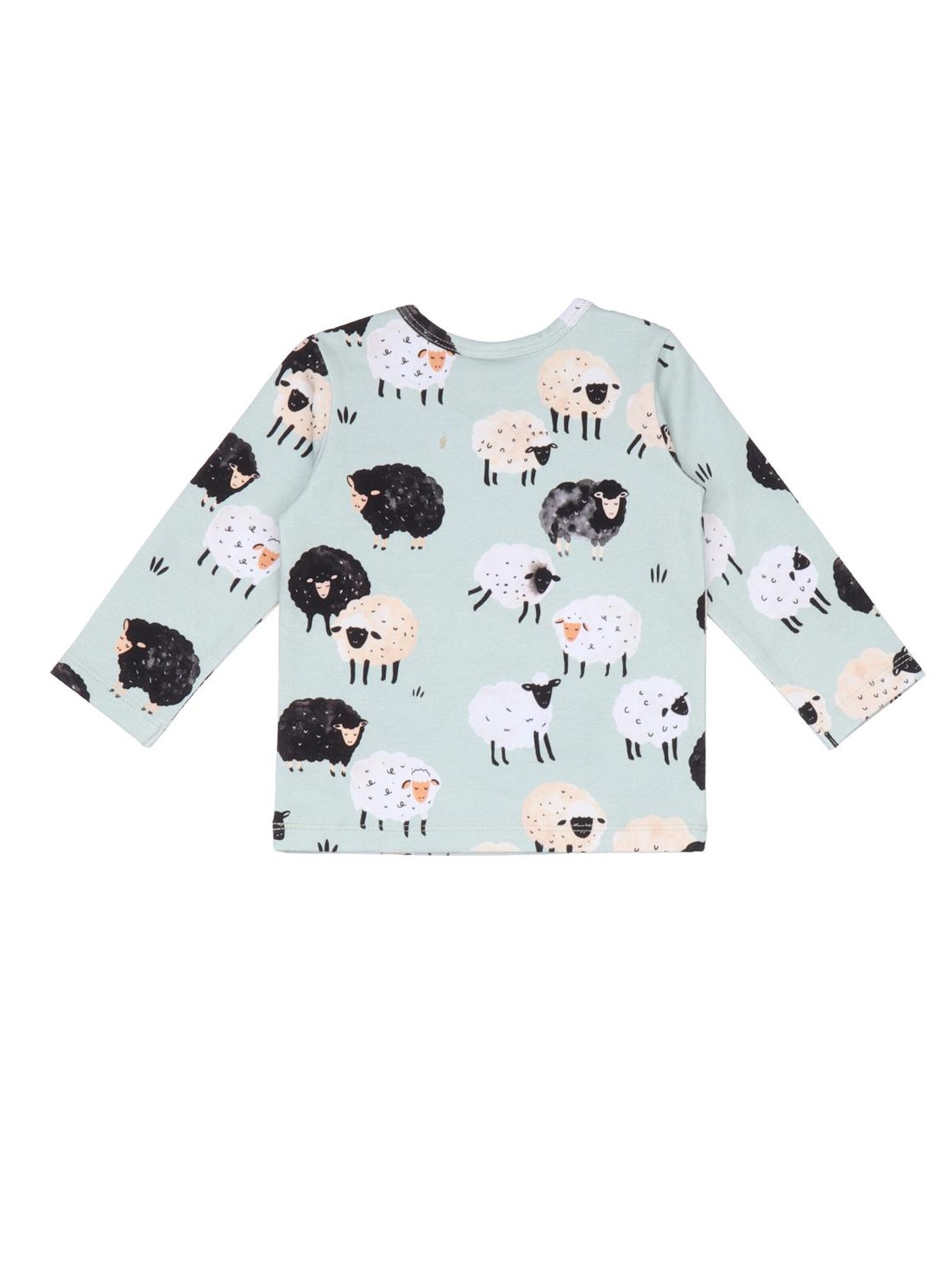 Walkiddy Shirt 'Walkiddy - Fluffy Sheeps Shirt'‌‌‌‌‌‌‌‌‌‌ in Grün