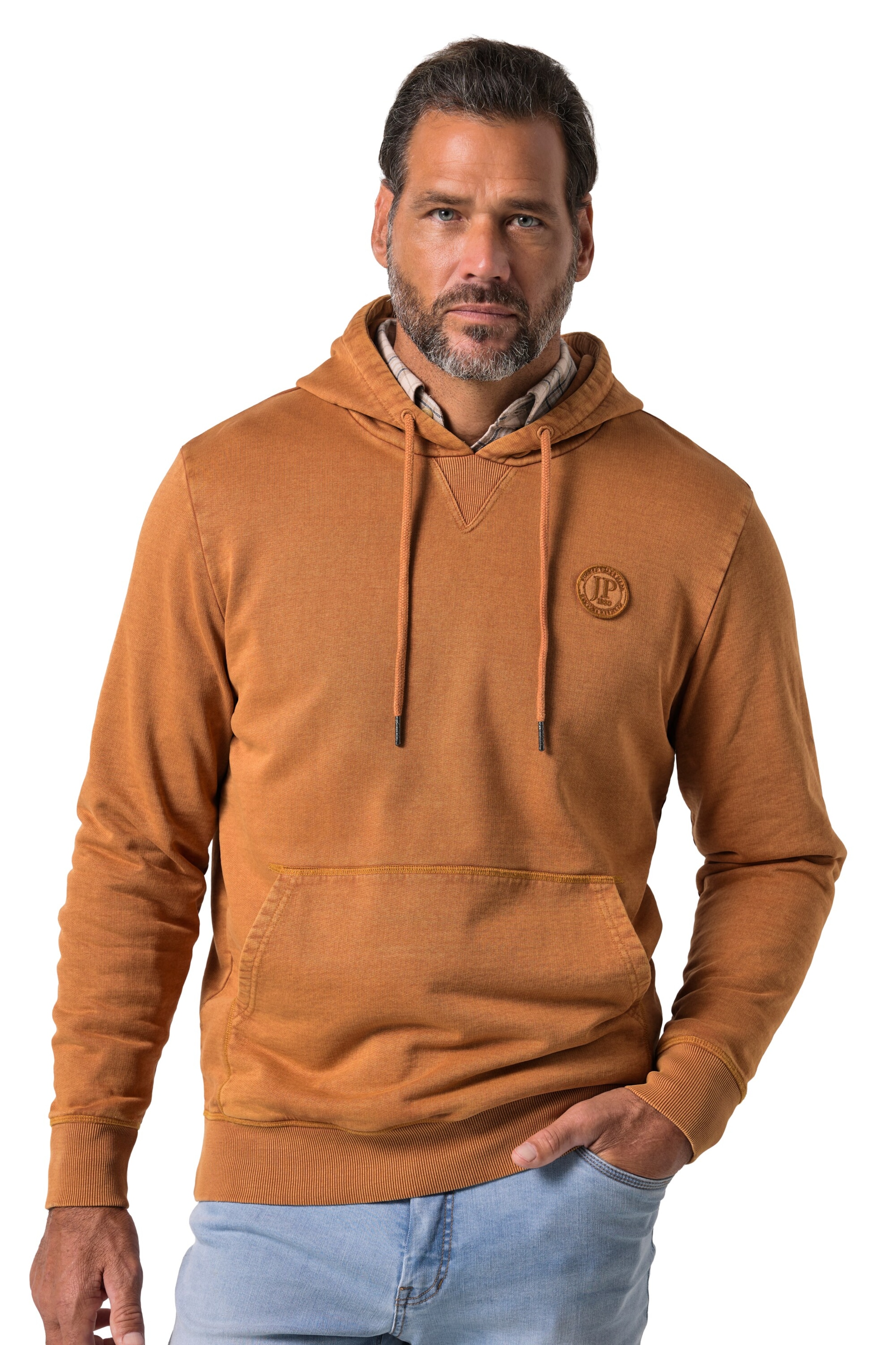 JP1880 Sweatshirt in Braun: Vorderseite