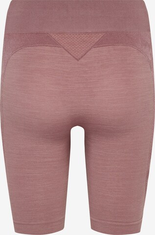 Hummel Skinny Spodnie sportowe w kolorze różowy