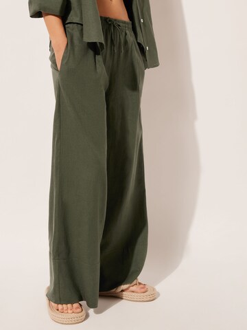 CALZEDONIA Wide leg Pants in Green