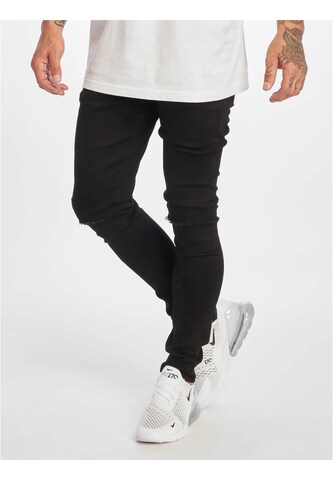 DEF Skinny Jeans 'Reckless' in Black: front