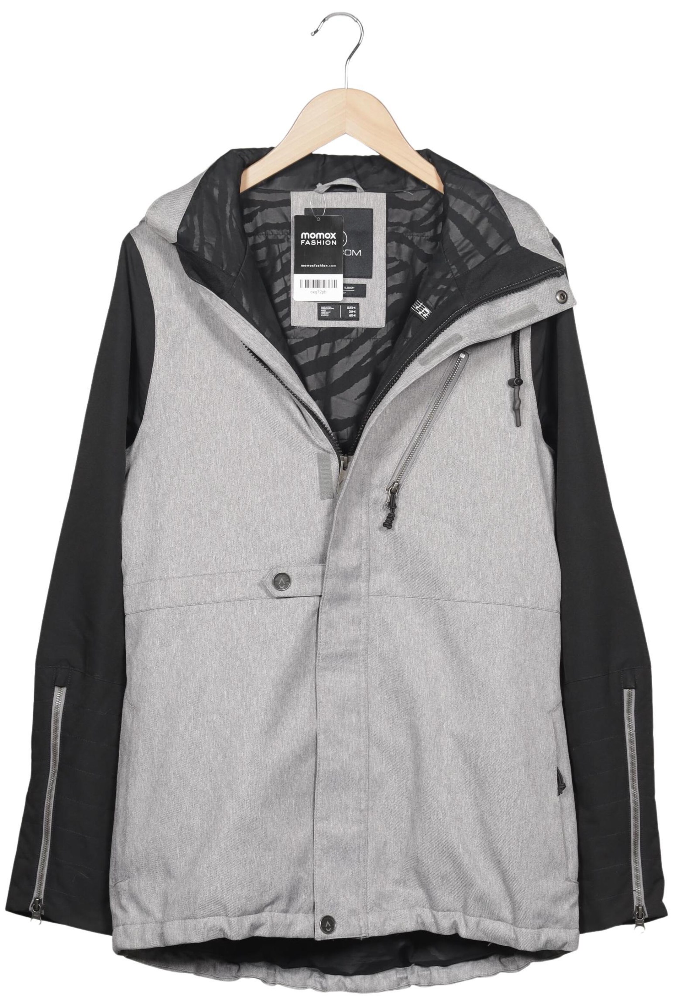 Volcom Jacket & Coat in M in Grey: front