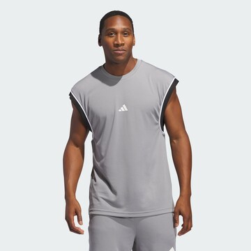 T-Shirt fonctionnel 'All-World' ADIDAS PERFORMANCE en gris : devant